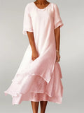 Hattie | Elegant Cotton Long Dress