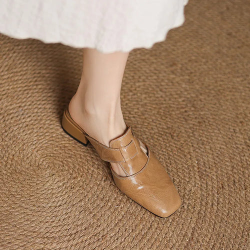 Alayna | Genuine Leather Mules