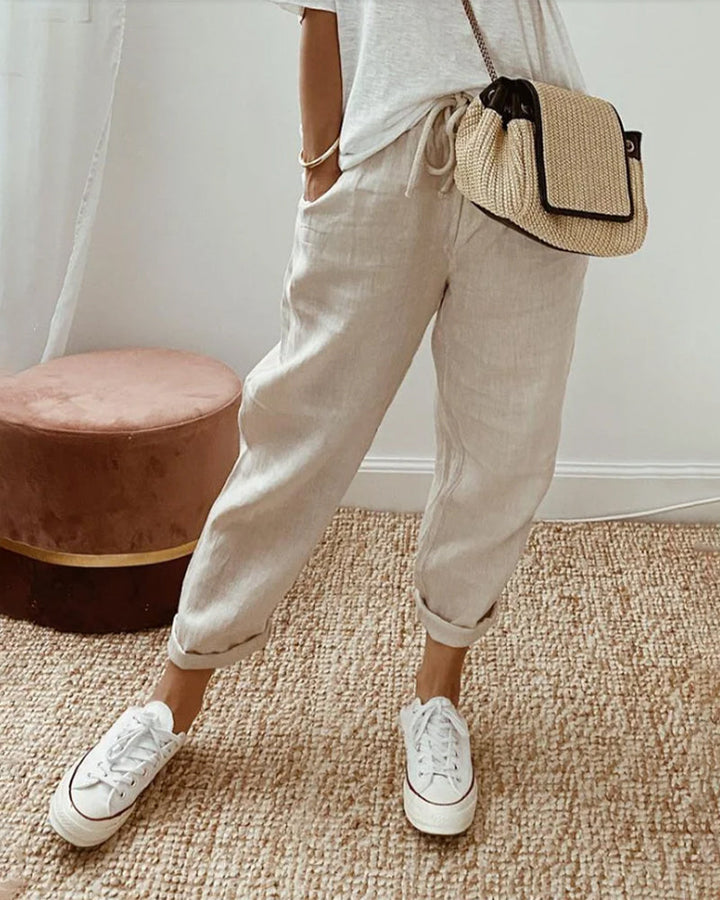 Bria | Stylish Casual Linen Pants