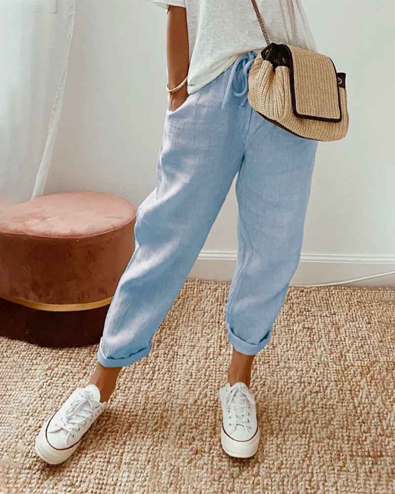 Bria | Stylish Casual Linen Pants