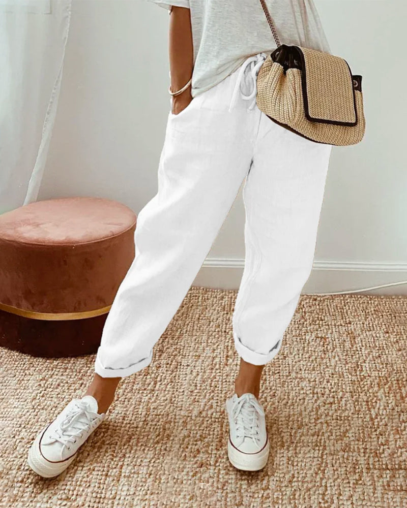 Bria | Stylish Casual Linen Pants
