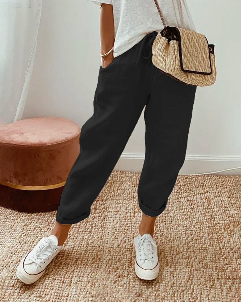 Bria | Stylish Casual Linen Pants