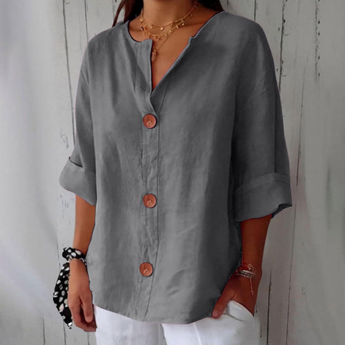 Clara™ - Lightweight Linen Blouse