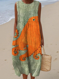Raissa | Oceanic Midi Dress
