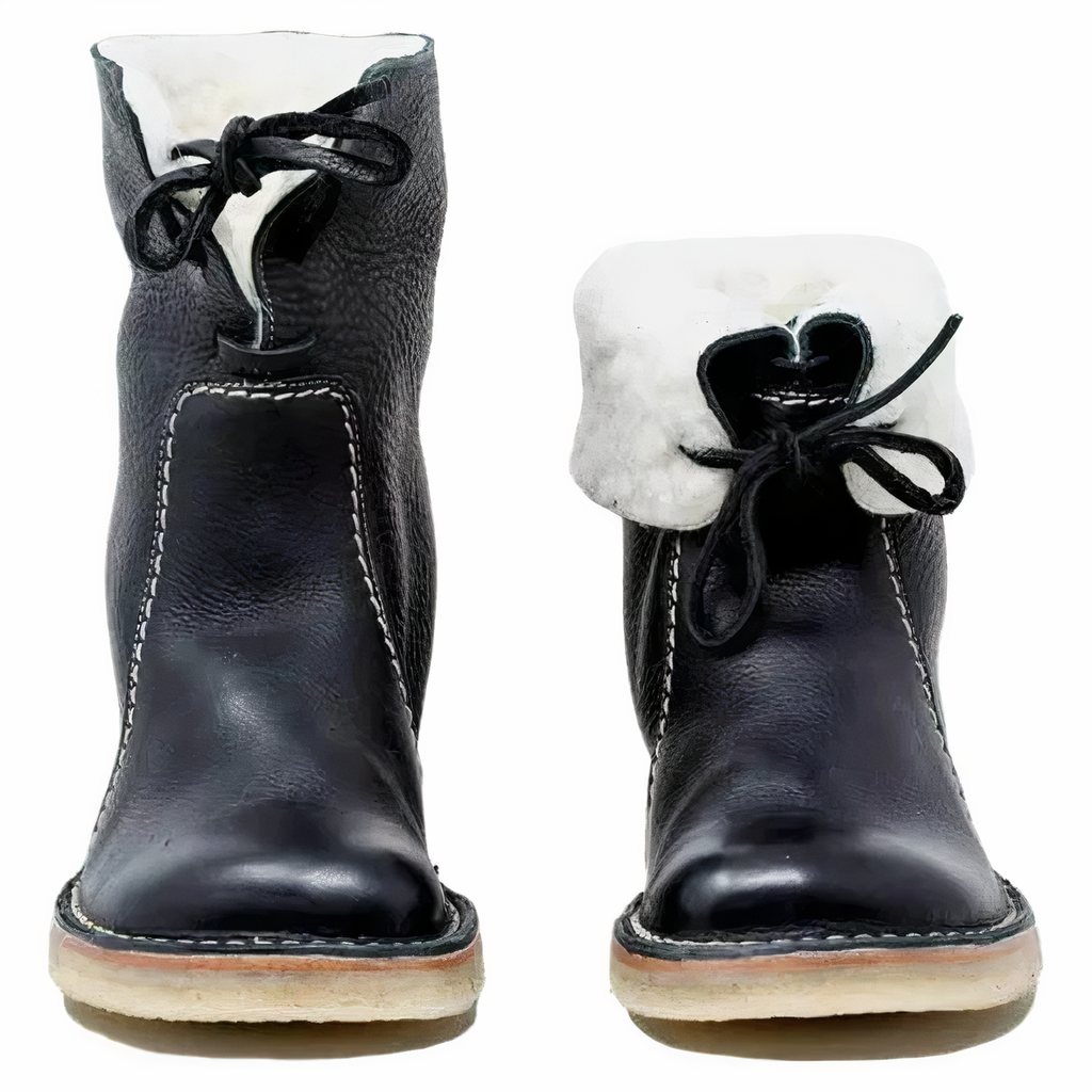 Sahasra | Casual Leather Mid-Calf Boots
