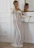 Zorah | Lace Maxi Dress – White