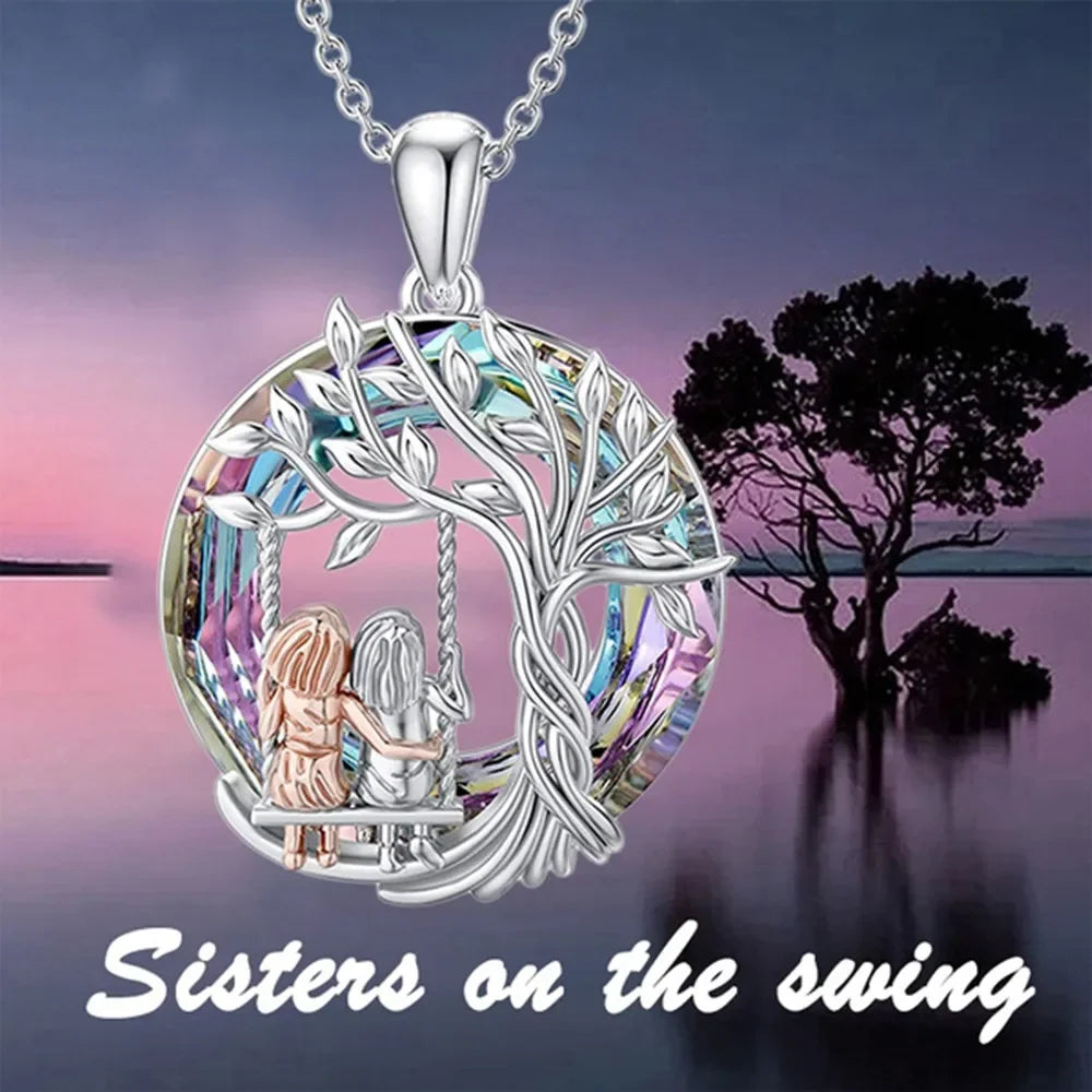Sisters' Bond Tree of Life Necklace