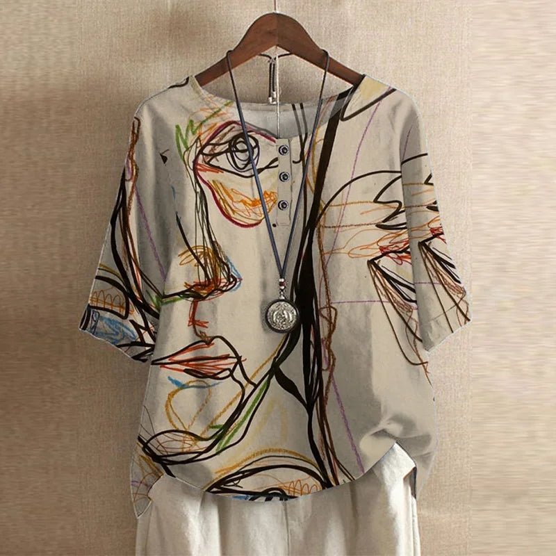 Sophie | Vintage Floral Print Blouse