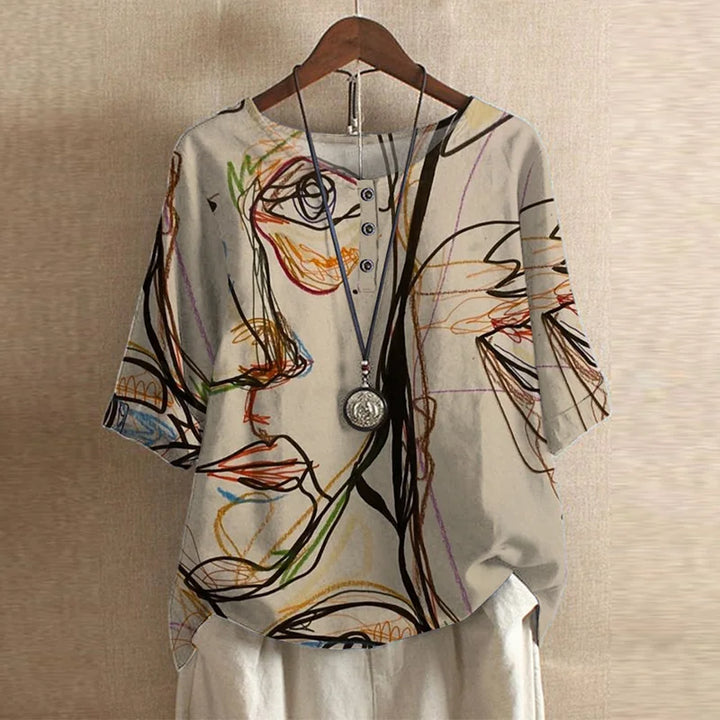 Sophie | Vintage Floral Print Blouse