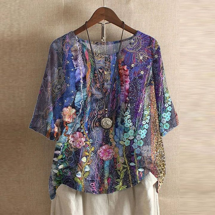 Sophie | Vintage Floral Print Blouse