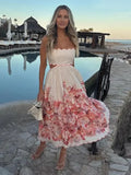 Navya | Halter Floral Elegance Dress