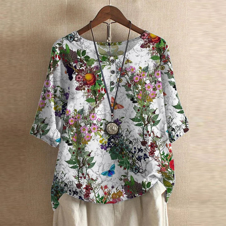 Sophie | Vintage Floral Print Blouse