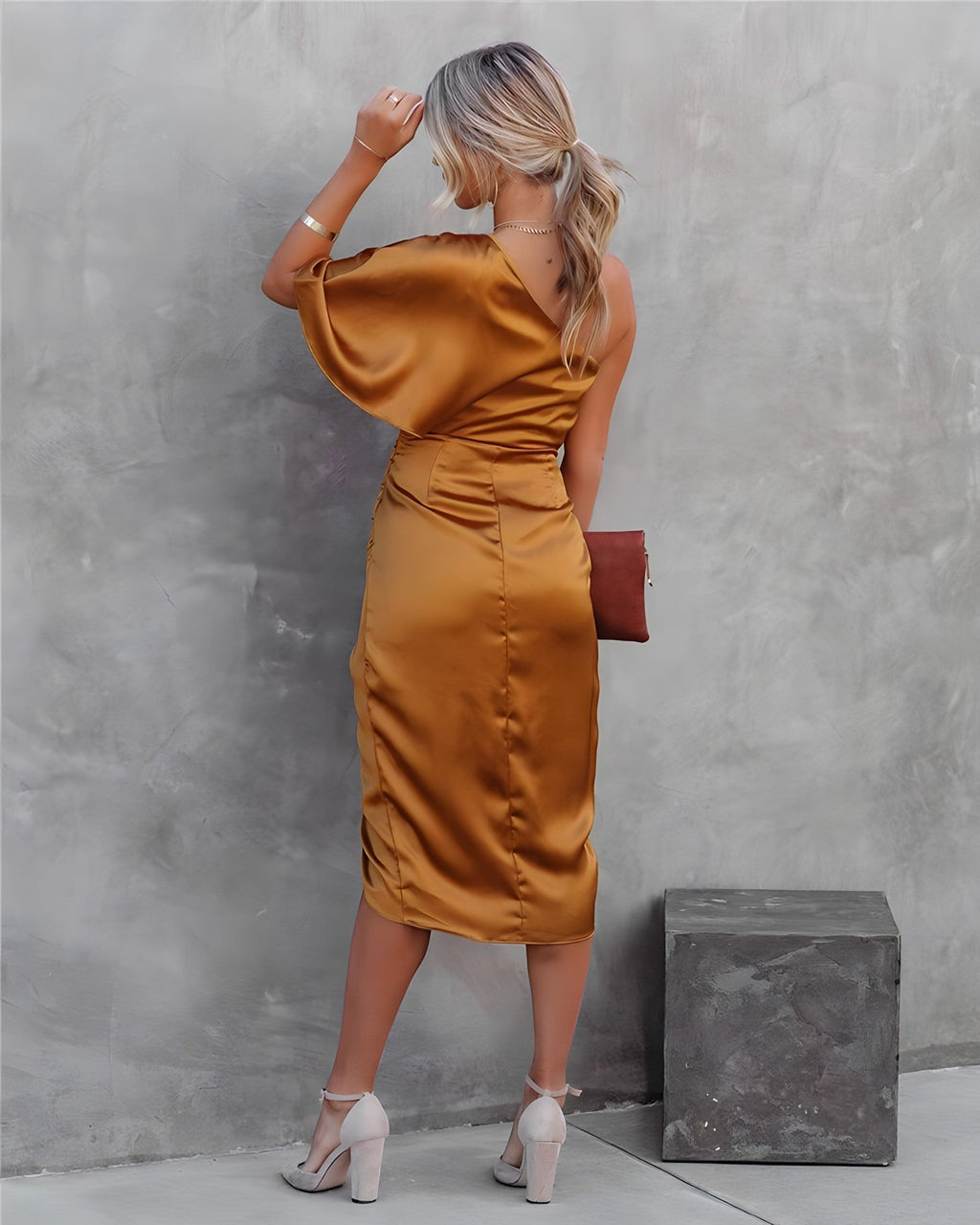 Ally | Elegant Silk Party Dress