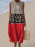 Calla | Colorblock Midi Dress