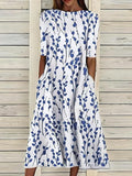 Selina™ – Coastal Flowers Midi Dress