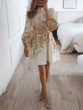 Rosalie | Printed Button-Front Mini Dress