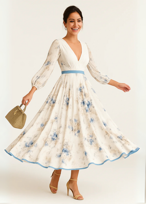 Cierra | Elegant Floral Maxi Dress