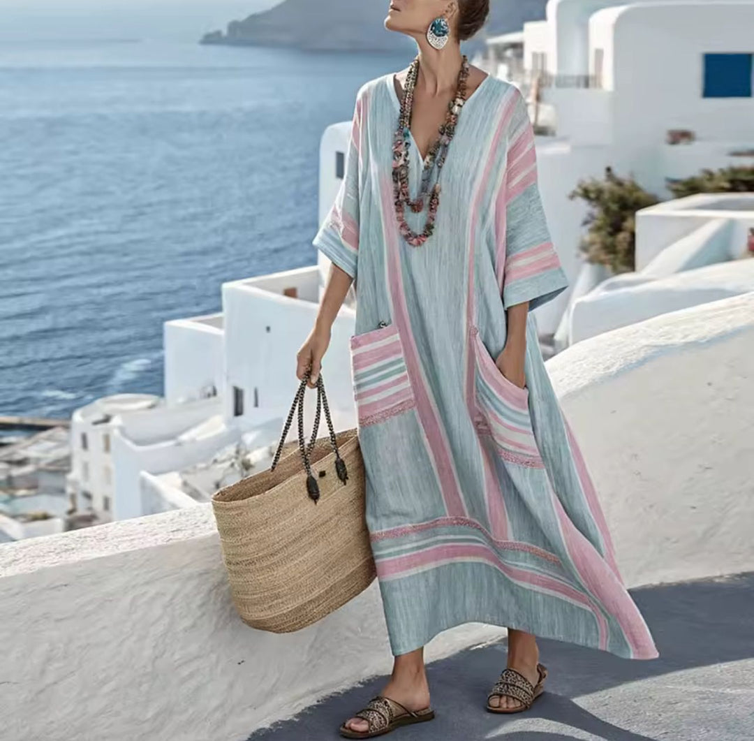 Emerie | Elegant Kyra - Long Strand Dress for a Stylish Summer Look