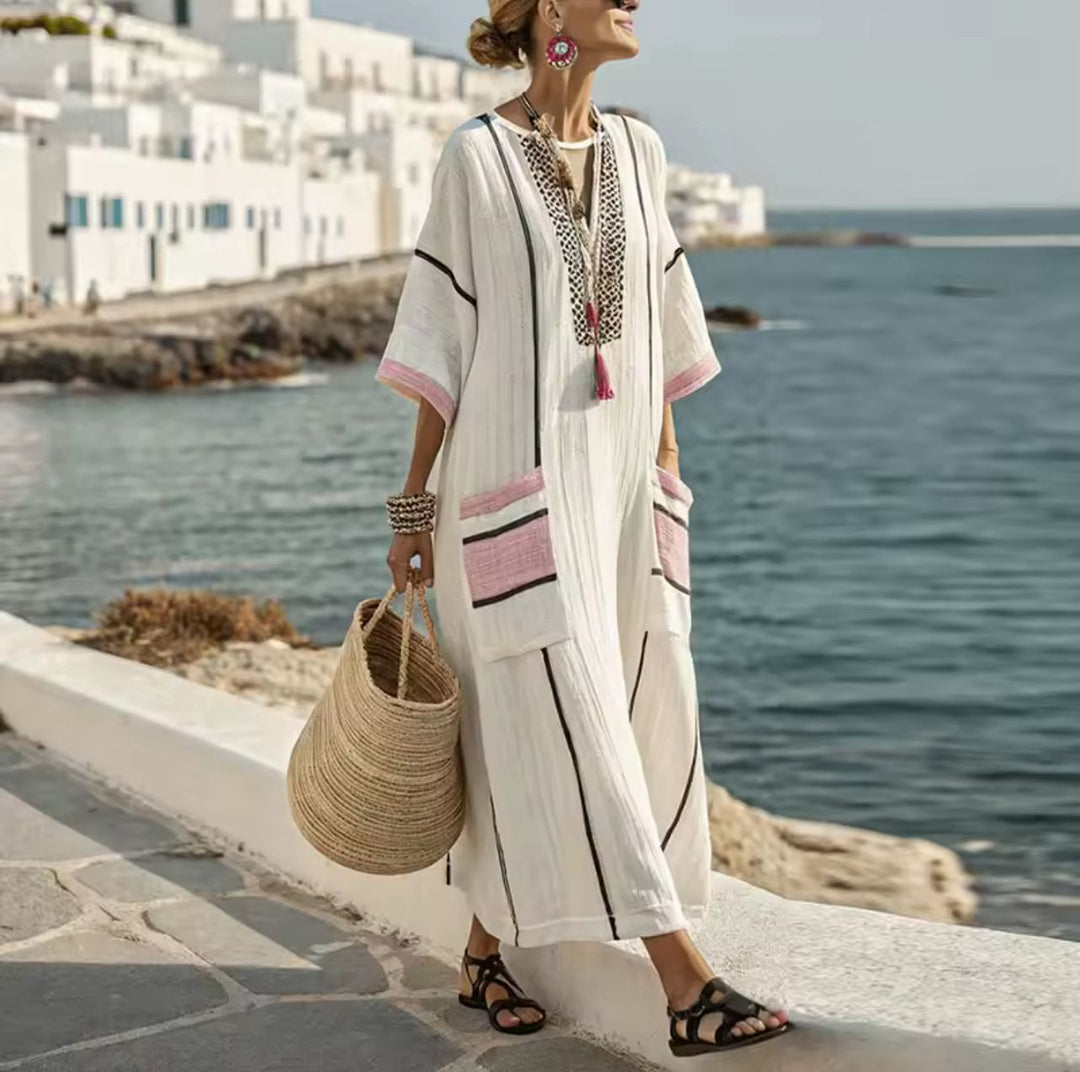 Emerie | Elegant Kyra - Long Strand Dress for a Stylish Summer Look