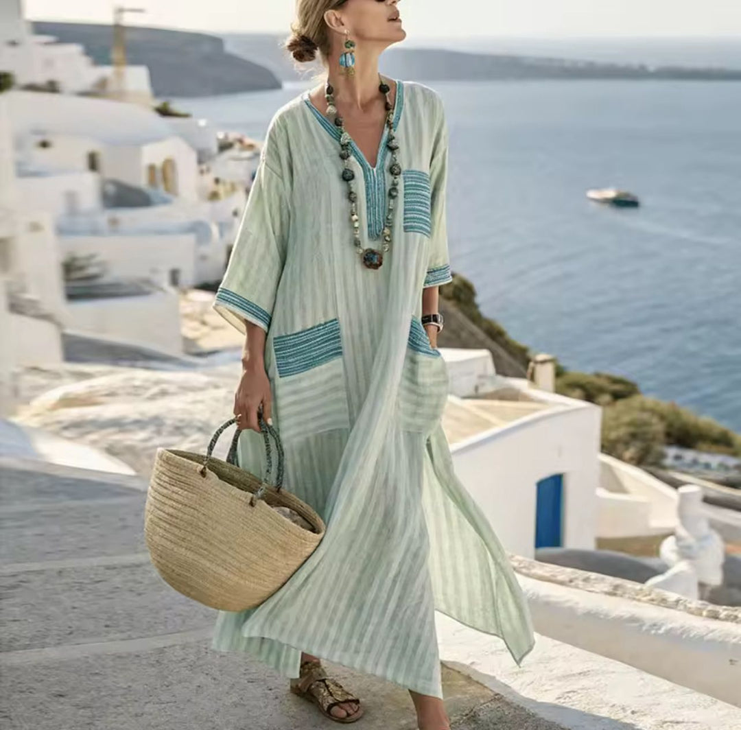 Emerie | Elegant Kyra - Long Strand Dress for a Stylish Summer Look