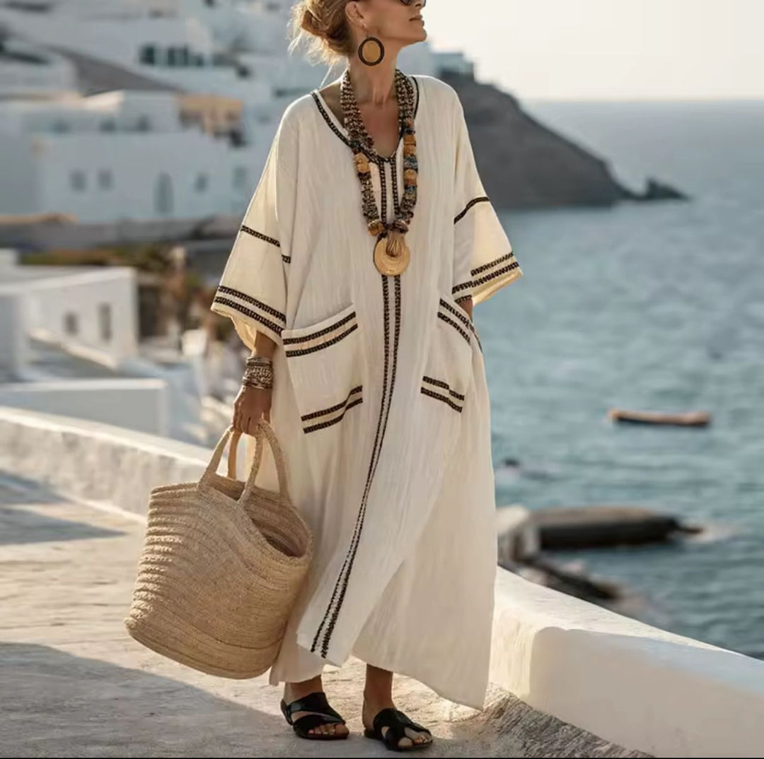 Emerie | Elegant Kyra - Long Strand Dress for a Stylish Summer Look