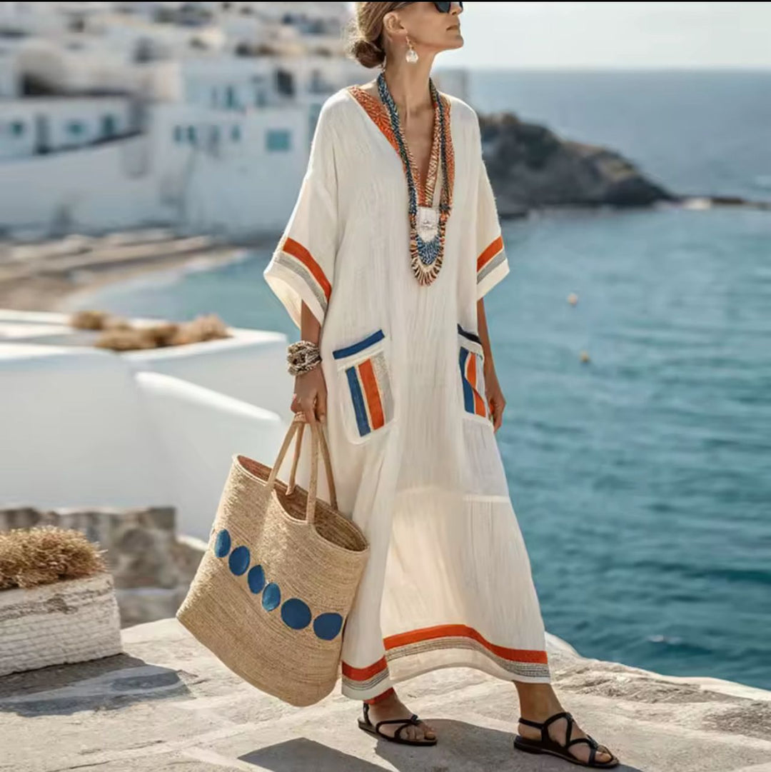 Emerie | Elegant Kyra - Long Strand Dress for a Stylish Summer Look